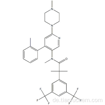 2- [3,5-Bis (trifluormethyl) phenyl] -N, 2-dimethyl-N- [4- (2-methylphenyl) -6- (4-methylpiperazin-1-yl) pyridin-3-yl] propanamid CAS 290297-26-6